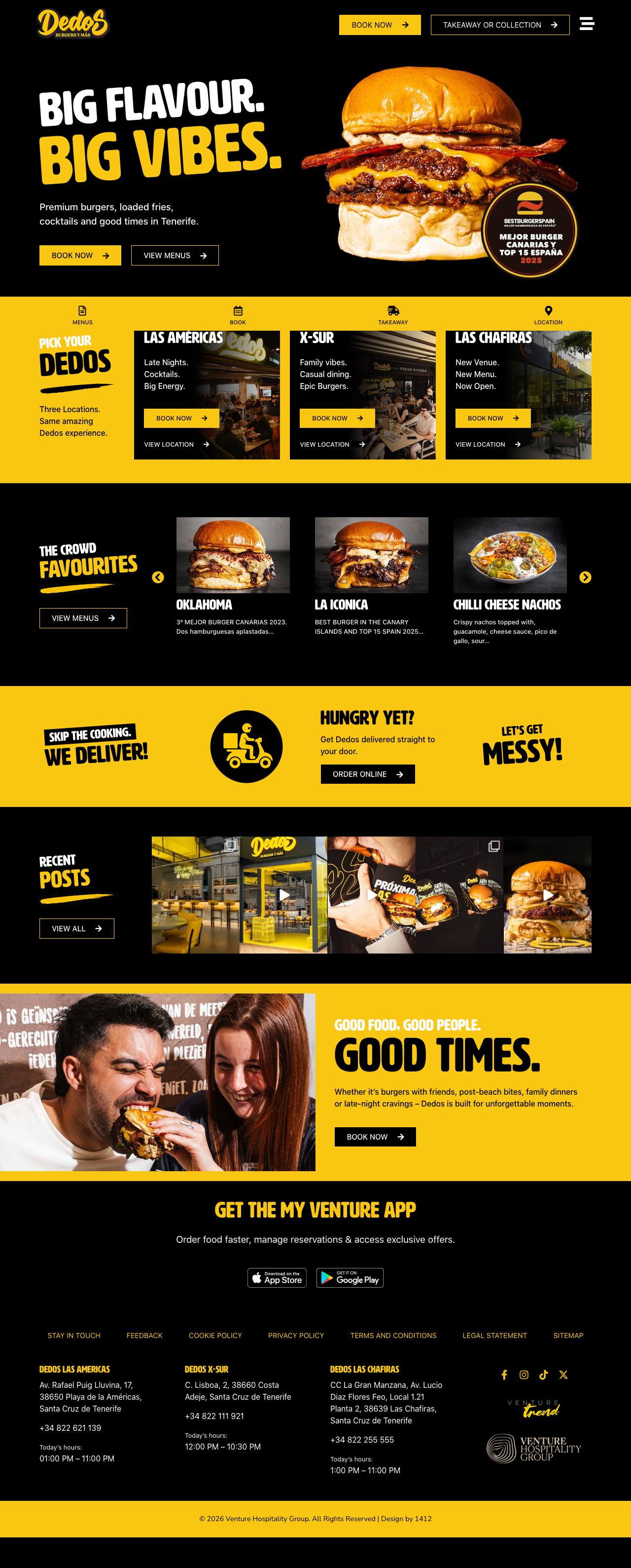 Dedos Tenerife website design