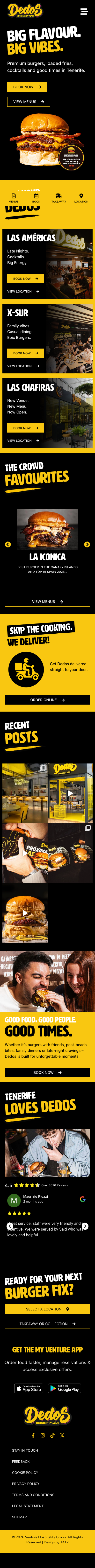 Detalle real de la web de Dedos Tenerife en móvil